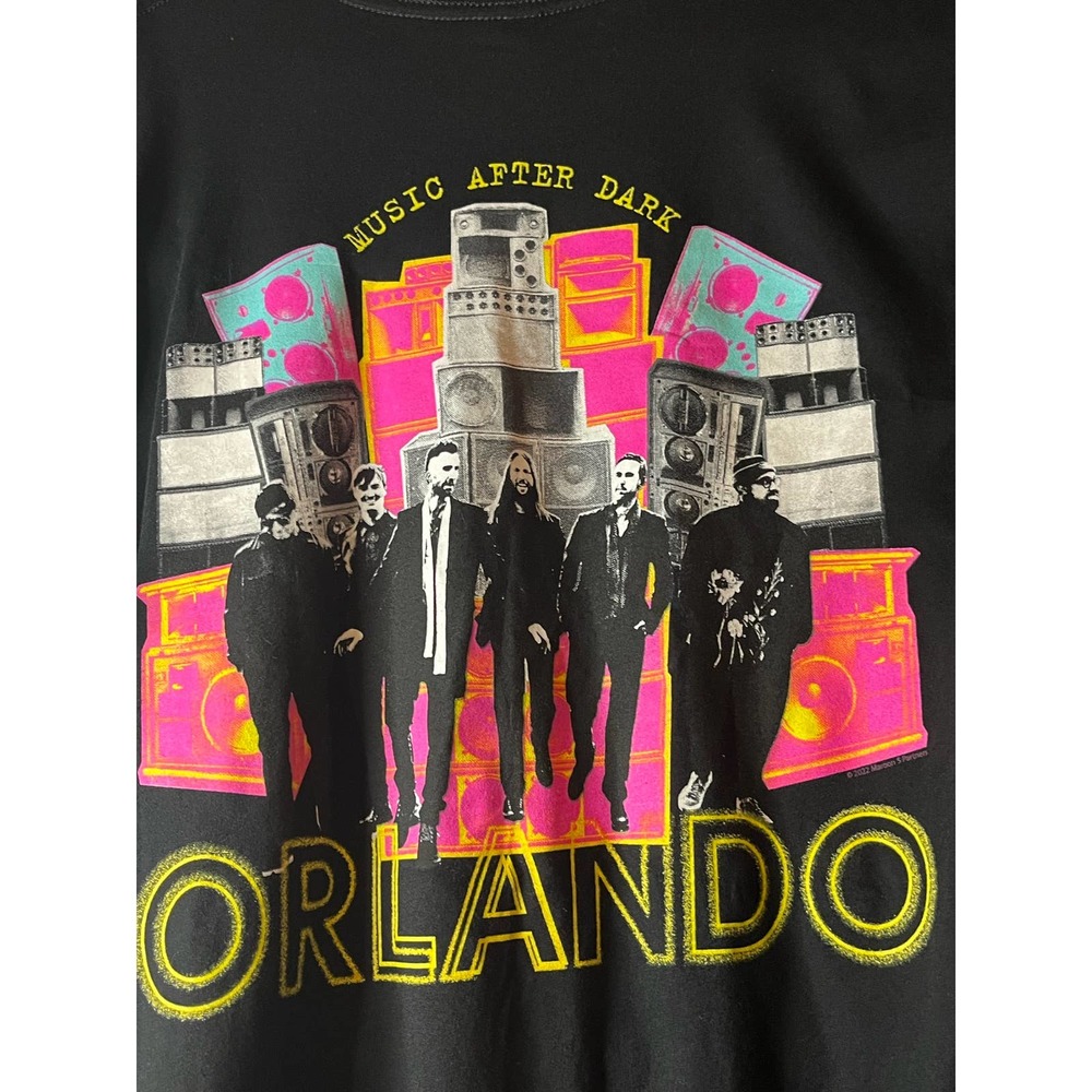 Maroon 5 Music After Dark Orlando Concert Tour‎ Band T-Shirt